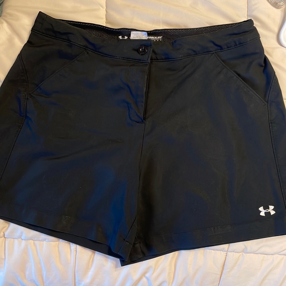 Under Armour Women's Black Performance Shorts 12